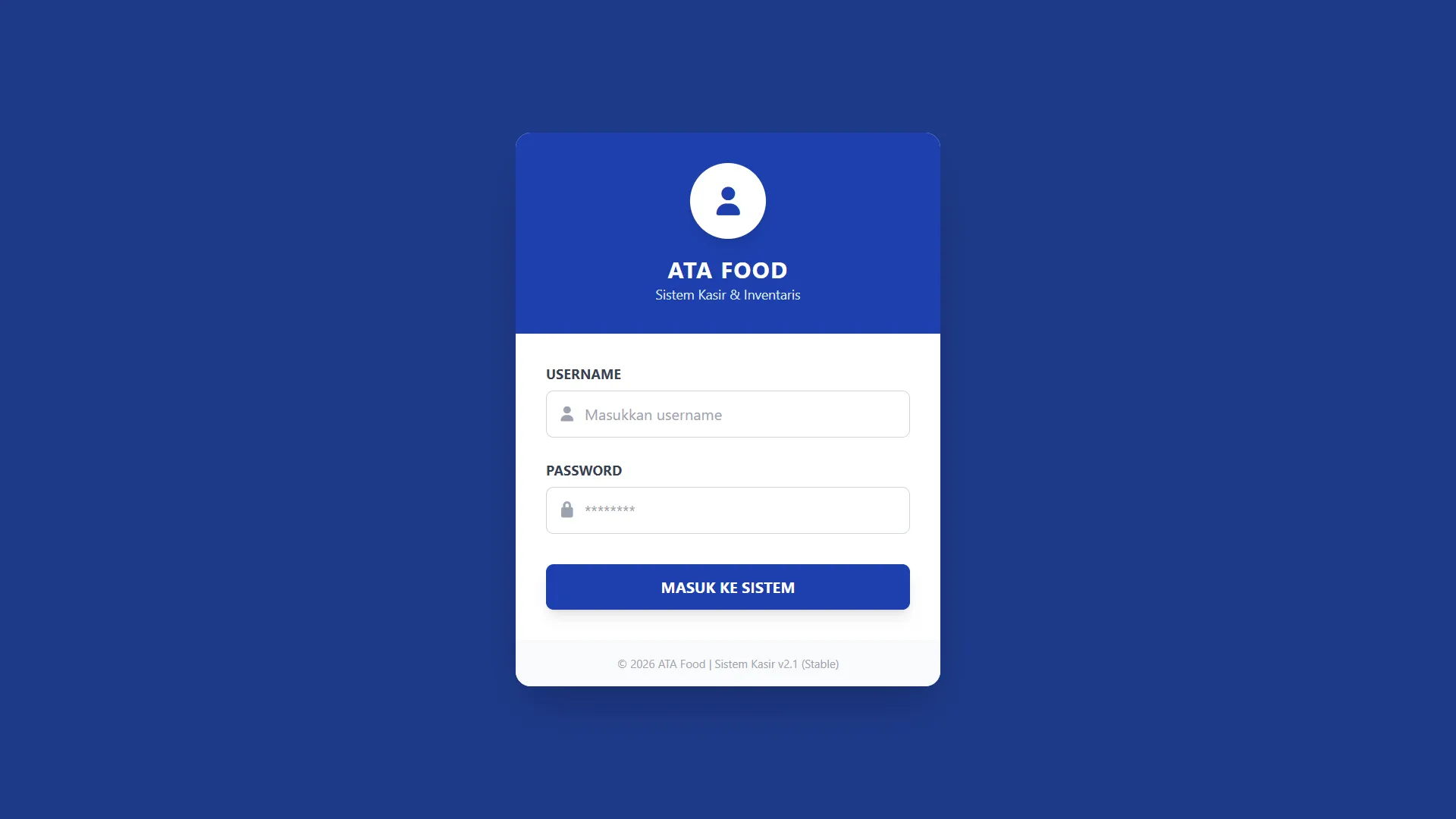 APLIKASI KASIR TOKO ATA - POINT OF SALE (POS)